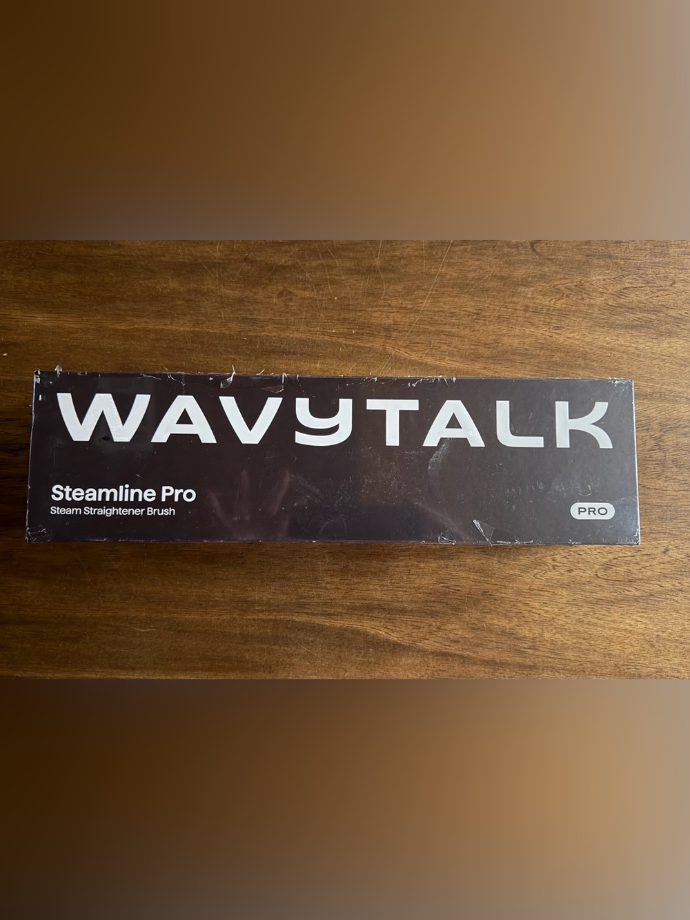Wavytalk Steamline Pro Steam Straightener Brush in Blue NIB
